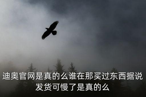 迪奧官網是真的么誰在那買過東西據說發貨可慢了是真的么