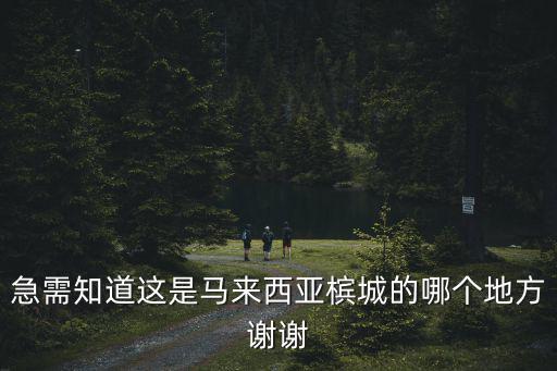 急需知道這是馬來西亞檳城的哪個地方謝謝