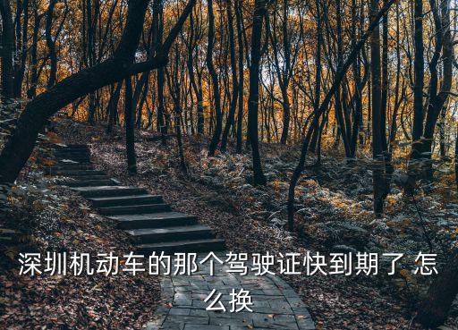 深圳機(jī)動車的那個駕駛證快到期了 怎么換