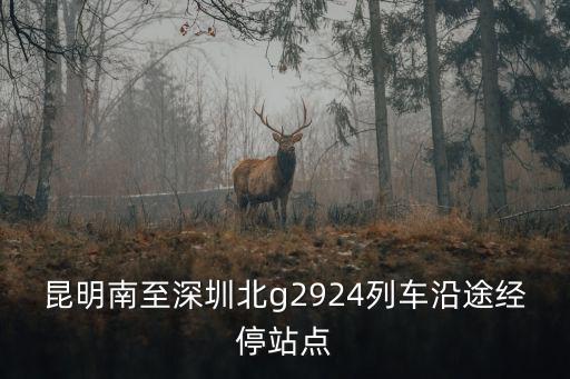 昆深高鐵，昆明致深圳鐵路有幾公里