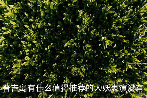 普吉島有什么值得推薦的人妖表演沒(méi)有