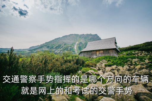 交通警察手勢指揮的是哪個方向的車輛 就是網(wǎng)上的和考試的交警手勢
