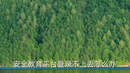 安全教育平臺登錄不上去怎么辦