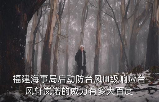 福建海事局啟動(dòng)防臺(tái)風(fēng)III級(jí)響應(yīng)臺(tái)風(fēng)軒嵐諾的威力有多大百度