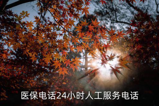 醫保電話24小時人工服務電話