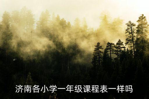 濟(jì)南各小學(xué)一年級(jí)課程表一樣嗎