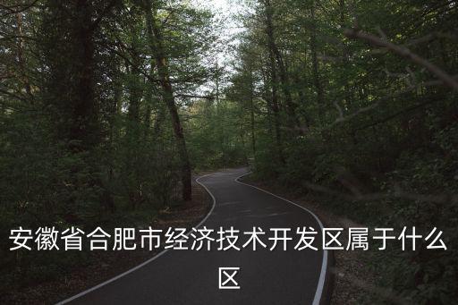 安徽省合肥市經濟技術開發區屬于什么區