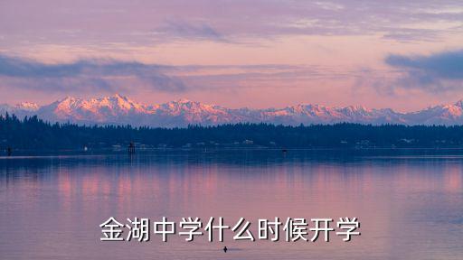 金湖中學什么時候開學