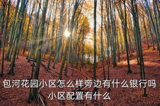 包河花園小區怎么樣旁邊有什么銀行嗎小區配置有什么