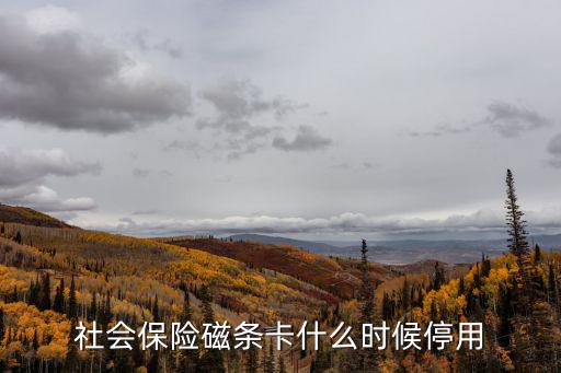 社會保險磁條卡什么時候停用