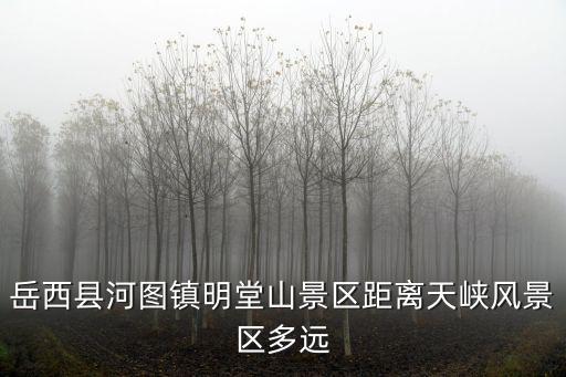 岳西縣河圖鎮(zhèn)明堂山景區(qū)距離天峽風(fēng)景區(qū)多遠(yuǎn)