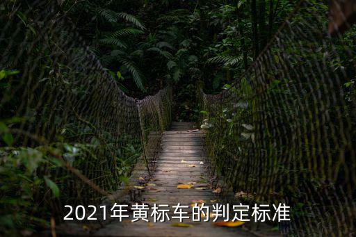 2021年黃標車的判定標準