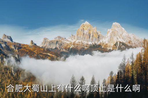 合肥大蜀山上有什么啊頂上是什么啊
