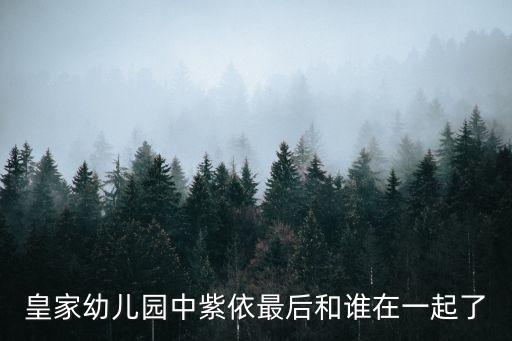 皇家幼兒園中紫依最后和誰在一起了