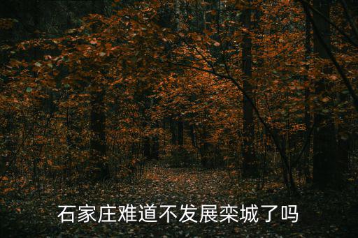 石家莊難道不發(fā)展欒城了嗎