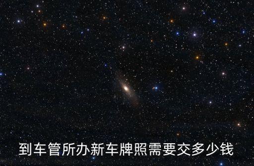 新車上牌多少錢，汽車上牌大概要多少錢