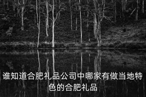 誰知道合肥禮品公司中哪家有做當地特色的合肥禮品
