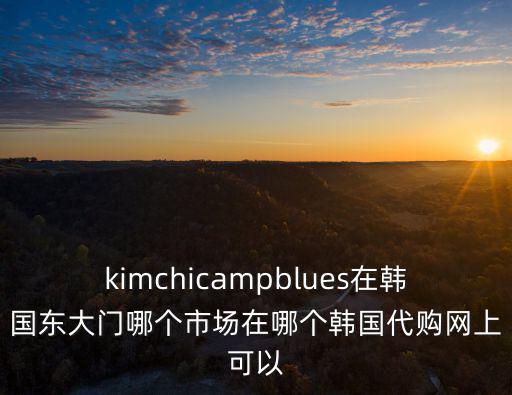 kimchicampblues在韓國東大門哪個市場在哪個韓國代購網(wǎng)上可以