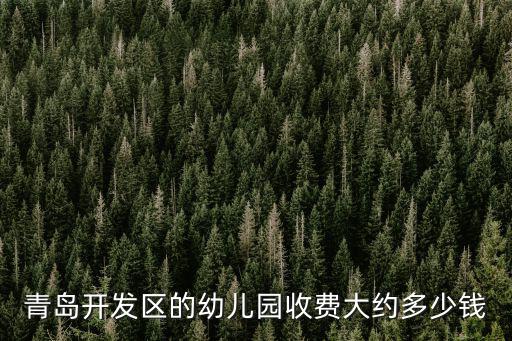 青島開(kāi)發(fā)區(qū)的幼兒園收費(fèi)大約多少錢
