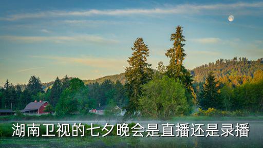 湖南衛視的七夕晚會是直播還是錄播