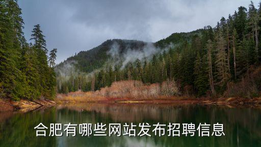 合肥有哪些網站發布招聘信息