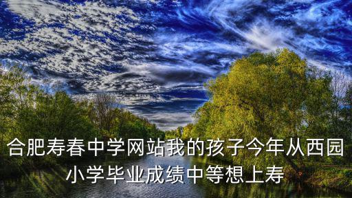 合肥壽春中學網站我的孩子今年從西園小學畢業成績中等想上壽