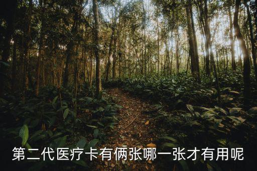 第二代醫療卡有倆張哪一張才有用呢