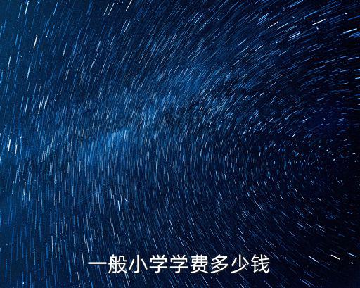一般小學學費多少錢