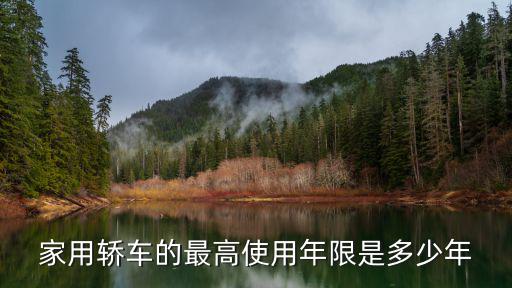 家用轎車的最高使用年限是多少年