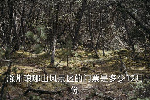 滁州瑯琊山風景區的門票是多少12月份