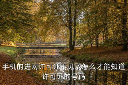 手機(jī)的進(jìn)網(wǎng)許可證不見了怎么才能知道許可證的號(hào)碼
