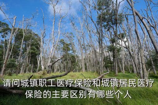 職工醫保和居民醫保的區別，請問城鎮職工醫療保險和城鎮居民醫療保險的主要區別有哪些個人