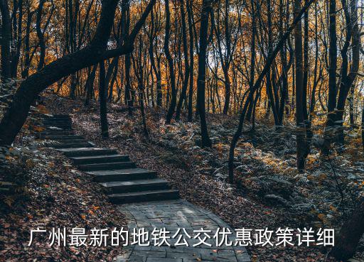 廣州最新的地鐵公交優惠政策詳細