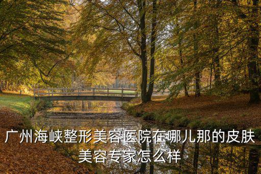 廣州海峽整形美容醫院在哪兒那的皮膚美容專家怎么樣
