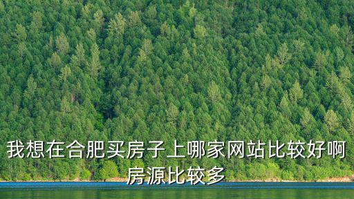 合肥購房網，想在合肥買房有哪些好的靠譜的網站可以推薦看房