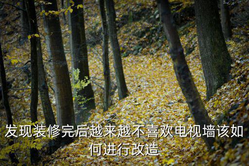 發現裝修完后越來越不喜歡電視墻該如何進行改造