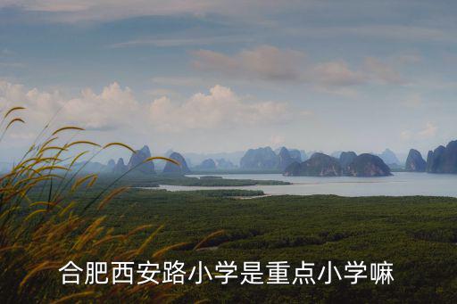 合肥西安路小學(xué)是重點小學(xué)嘛