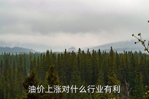 油價上漲對什么行業有利
