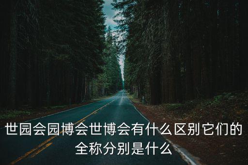 世園會園博會世博會有什么區別它們的全稱分別是什么