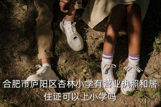 合肥市廬陽區杏林小學有營業執照和居住證可以上小學嗎