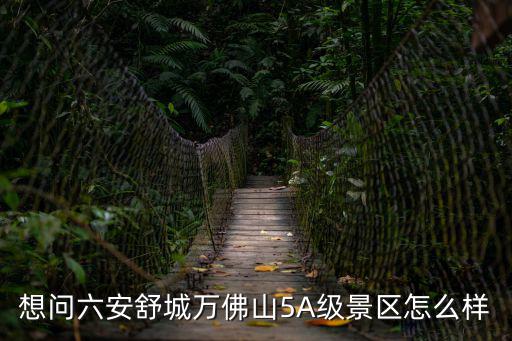 想問六安舒城萬佛山5A級景區怎么樣