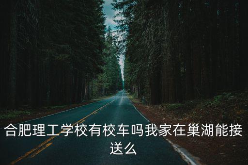 合肥理工學校有校車嗎我家在巢湖能接送么