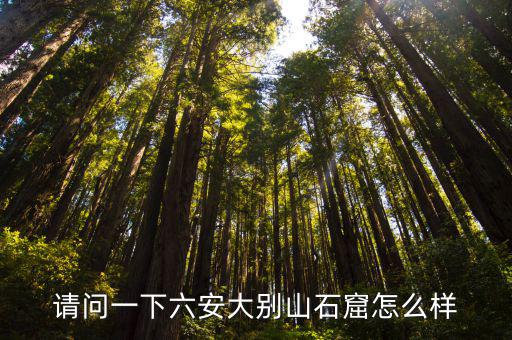 請問一下六安大別山石窟怎么樣