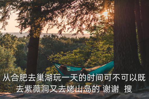 從合肥去巢湖玩一天的時(shí)間可不可以既去紫薇洞又去姥山島的 謝謝  搜