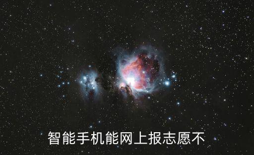 智能手機能網(wǎng)上報志愿不