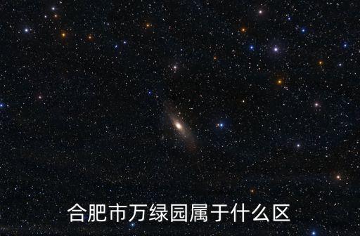 合肥市萬綠園屬于什么區