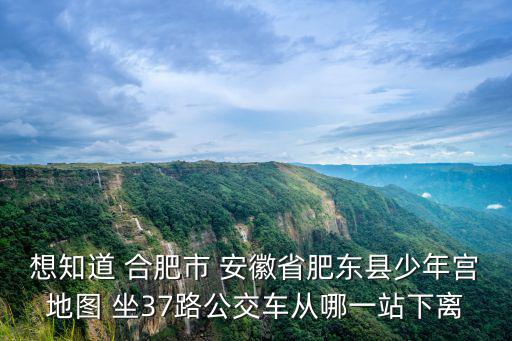想知道 合肥市 安徽省肥東縣少年宮地圖 坐37路公交車從哪一站下離