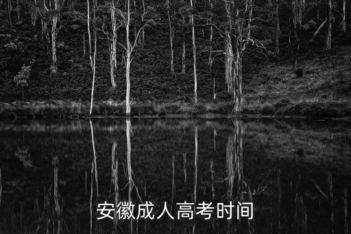 安徽成人高考時間