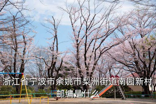 浙江省寧波市余姚市梨洲街道南園新村郵編是什么