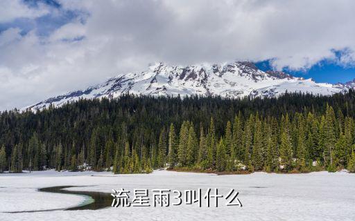 流星雨3叫什么